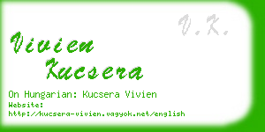 vivien kucsera business card